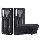 For Huawei Honor 9X Shockproof TPU + PC Protective Case with Holder(Black) - 1