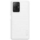 For Xiaomi Mi 11T / 11T Pro NILLKIN Frosted Concave-convex Texture PC Phone Protective Case(White) - 1