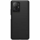 For Xiaomi Mi 11T / 11T Pro NILLKIN Frosted Concave-convex Texture PC Phone Protective Case(Black) - 1