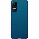 For Xiaomi Civi NILLKIN Frosted Concave-convex Texture PC Phone Protective Case(Peacock Blue) - 1