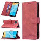 For OPPO A15 Magnetic Clasp RFID Blocking Anti-Theft Leather Case with Holder & Card Slots & Wallet(Red) - 1