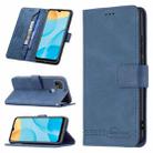 For OPPO A15 Magnetic Clasp RFID Blocking Anti-Theft Leather Case with Holder & Card Slots & Wallet(Blue) - 1