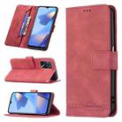 For OPPO A16/ A16s/ A54s/ A55 5G/ A53s 5G Magnetic Clasp RFID Blocking Anti-Theft Leather Case with Holder & Card Slots & Wallet(Red) - 1