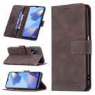 For OPPO A16/ A16s/ A54s/ A55 5G/ A53s 5G Magnetic Clasp RFID Blocking Anti-Theft Leather Case with Holder & Card Slots & Wallet(Brown) - 1