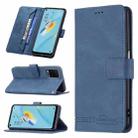 For OPPO A54 4G Magnetic Clasp RFID Blocking Anti-Theft Leather Case with Holder & Card Slots & Wallet(Blue) - 1