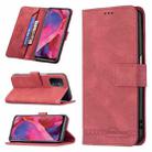 For OPPO A74 5G / A93 5G / A54 5G Magnetic Clasp RFID Blocking Anti-Theft Leather Case with Holder & Card Slots & Wallet(Red) - 1