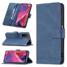 For OPPO A74 5G / A93 5G / A54 5G Magnetic Clasp RFID Blocking Anti-Theft Leather Case with Holder & Card Slots & Wallet(Blue) - 1