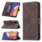 For OPPO A94 4G / Reno5 F / F19 Pro Magnetic Clasp RFID Blocking Anti-Theft Leather Case with Holder & Card Slots & Wallet(Brown) - 1
