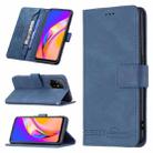 For OPPO A94 5G/ F19 Pro Plus/ Reno5 Z 5G Magnetic Clasp RFID Blocking Anti-Theft Leather Case with Holder & Card Slots & Wallet(Blue) - 1