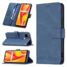 For OPPO Realme C12 / C15 / C25 Magnetic Clasp RFID Blocking Anti-Theft Leather Case with Holder & Card Slots & Wallet(Blue) - 1