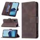 For vivo Y20 Magnetic Clasp RFID Blocking Anti-Theft Leather Case with Holder & Card Slots & Wallet(Brown) - 1