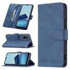 For vivo Y20 Magnetic Clasp RFID Blocking Anti-Theft Leather Case with Holder & Card Slots & Wallet(Blue) - 1