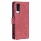 For vivo Y51 2020 / Y51a / Y51s Magnetic Clasp RFID Blocking Anti-Theft Leather Case with Holder & Card Slots & Wallet(Red) - 3