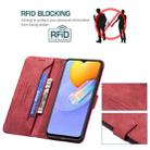 For vivo Y51 2020 / Y51a / Y51s Magnetic Clasp RFID Blocking Anti-Theft Leather Case with Holder & Card Slots & Wallet(Red) - 5