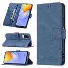 For vivo Y51 2020 / Y51a / Y51s Magnetic Clasp RFID Blocking Anti-Theft Leather Case with Holder & Card Slots & Wallet(Blue) - 1