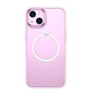 For iPhone 13 TOTUDESIGN AA-070 Sparkling Series MagSafe Magnetic Transparent PC TPU Phone Case(Pink) - 1
