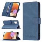 For Samsung Galaxy A32 4G Magnetic Clasp RFID Blocking Anti-Theft Leather Case with Holder & Card Slots & Wallet(Blue) - 1