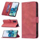 For Samsung Galaxy S20+ Magnetic Clasp RFID Blocking Anti-Theft Leather Case with Holder & Card Slots & Wallet(Red) - 1