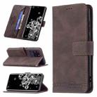 For Samsung Galaxy S20 Ultra Magnetic Clasp RFID Blocking Anti-Theft Leather Case with Holder & Card Slots & Wallet(Brown) - 1