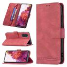 For Samsung Galaxy S20 FE Magnetic Clasp RFID Blocking Anti-Theft Leather Case with Holder & Card Slots & Wallet(Red) - 1