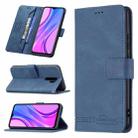 For Xiaomi Redmi 9 Magnetic Clasp RFID Blocking Anti-Theft Leather Case with Holder & Card Slots & Wallet(Blue) - 1