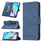 For Xiaomi Redmi 10 Magnetic Clasp RFID Blocking Anti-Theft Leather Case with Holder & Card Slots & Wallet(Blue) - 1