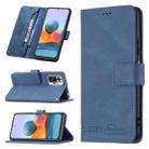 For Xiaomi Redmi Note 10 Pro Magnetic Clasp RFID Blocking Anti-Theft Leather Case with Holder & Card Slots & Wallet(Blue) - 1