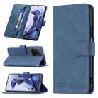 For Xiaomi Mi 11T / 11T Pro Magnetic Clasp RFID Blocking Anti-Theft Leather Case with Holder & Card Slots & Wallet(Blue) - 1