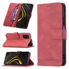 For Xiaomi Poco M3 / Redmi Note 9 4G Magnetic Clasp RFID Blocking Anti-Theft Leather Case with Holder & Card Slots & Wallet(Red) - 1