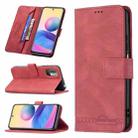 For Xiaomi Poco M3 Pro / Redmi Note 10 5G Magnetic Clasp RFID Blocking Anti-Theft Leather Case with Holder & Card Slots & Wallet(Red) - 1