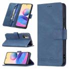 For Xiaomi Poco M3 Pro / Redmi Note 10 5G Magnetic Clasp RFID Blocking Anti-Theft Leather Case with Holder & Card Slots & Wallet(Blue) - 1