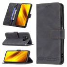 For Xiaomi Poco X3 Magnetic Clasp RFID Blocking Anti-Theft Leather Case with Holder & Card Slots & Wallet(Black) - 1