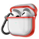 Frosted TPU Earphone Protective Case with Hook For AirPods 3(Red) - 1