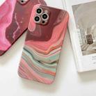 Marble Shockproof TPU Phone Case For iPhone 12(Coral) - 2