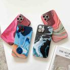 Marble Shockproof TPU Phone Case For iPhone 12(Coral) - 5