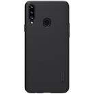 For Galaxy A20s NILLKIN Frosted Concave-convex Texture PC Protective Case(Black) - 1