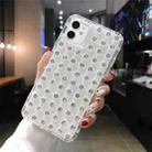 For iPhone 12 Transparent Diamond TPU Shockproof Phone Case - 1