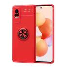 For Xiaomi Civi Metal Ring Holder 360 Degree Rotating TPU Phone Case(Red) - 1