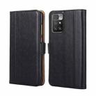 For Xiaomi Redmi 10 Ostrich Texture Horizontal Flip Leather Phone Case with Holder & Card Slots & Wallet(Black) - 1