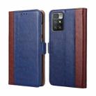 For Xiaomi Redmi 10 Ostrich Texture Horizontal Flip Leather Phone Case with Holder & Card Slots & Wallet(Blue) - 1