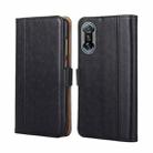 For Xiaomi Redmi K40 Gaming Ostrich Texture Horizontal Flip Leather Phone Case with Holder & Card Slots & Wallet(Black) - 1