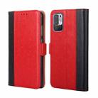 For Xiaomi Redmi Note 10 5G / Poco M3 Pro 5G Ostrich Texture Horizontal Flip Leather Phone Case with Holder & Card Slots & Wallet(Red) - 1