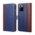 For Xiaomi Redmi Note 10 Pro 5G Ostrich Texture Horizontal Flip Leather Phone Case with Holder & Card Slots & Wallet(Blue) - 1