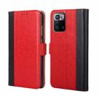 For Xiaomi Redmi Note 10 Pro 5G Ostrich Texture Horizontal Flip Leather Phone Case with Holder & Card Slots & Wallet(Red) - 1
