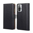 For Xiaomi Redmi Note 10 Pro / Note 10 Pro Max Ostrich Texture Horizontal Flip Leather Phone Case with Holder & Card Slots & Wallet(Black) - 1