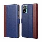 For Xiaomi Redmi Note 10 / Note 10s Ostrich Texture Horizontal Flip Leather Phone Case with Holder & Card Slots & Wallet(Blue) - 1