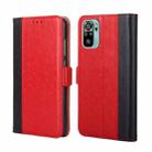 For Xiaomi Redmi Note 10 / Note 10s Ostrich Texture Horizontal Flip Leather Phone Case with Holder & Card Slots & Wallet(Red) - 1