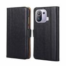 For Xiaomi Mi 11 Pro Ostrich Texture Horizontal Flip Leather Phone Case with Holder & Card Slots & Wallet(Black) - 1