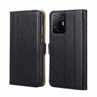 For Xiaomi Mi 11T Ostrich Texture Horizontal Flip Leather Phone Case with Holder & Card Slots & Wallet(Black) - 1