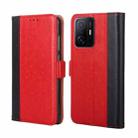 For Xiaomi Mi 11T Ostrich Texture Horizontal Flip Leather Phone Case with Holder & Card Slots & Wallet(Red) - 1